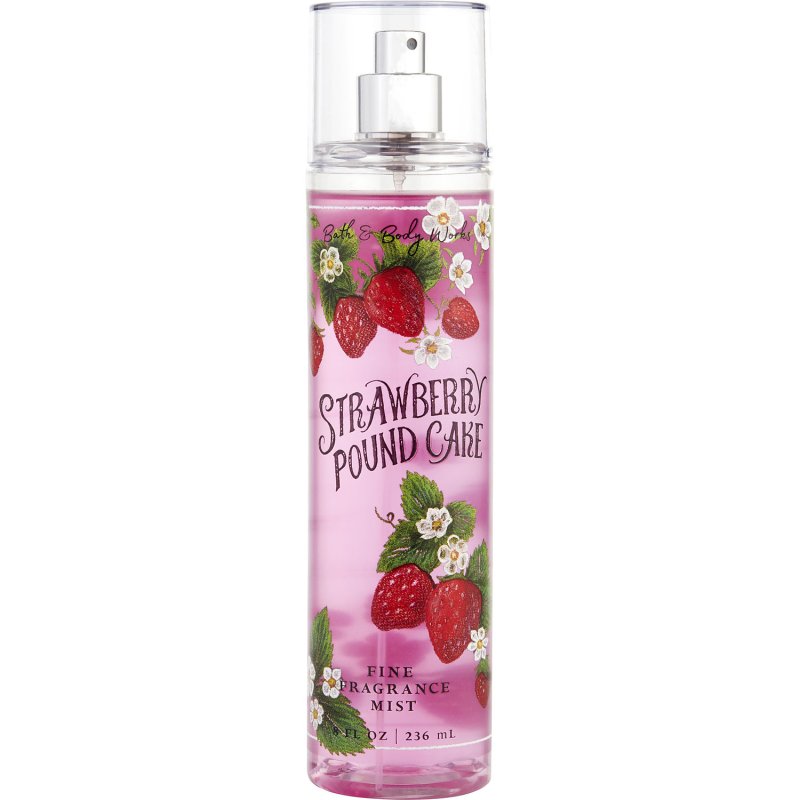 BATH & BODY WORKS - STRAWBERRY POUND CAKE FINE FRAGRANCE MIST 8 OZ